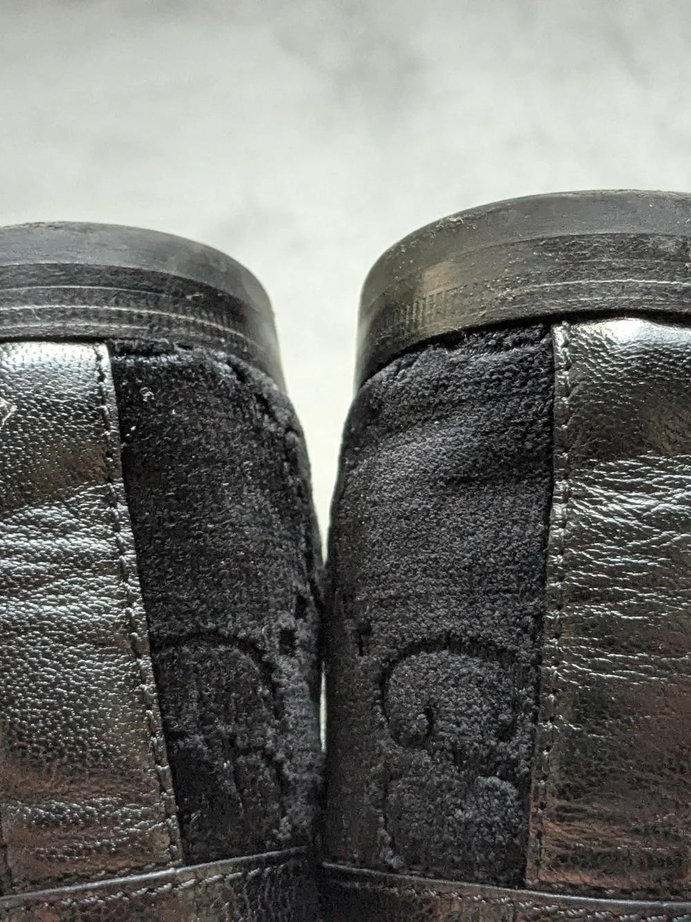 Black Velvet Horsebit Loafers - Luxury Men's Dress Shoes Gucci 10 US Monogram